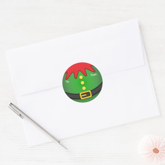 Elf Belly Ronde Sticker (Envelop)