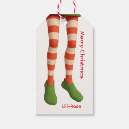 Elf Benen Kerst Cadeautags | Noordpool Vakantie Cadeaulabel