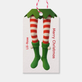 Elf Benen Kerst Cadeautags | Noordpool Vakantie Cadeaulabel