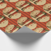 Elf benen kerst inpakpapier (Hoek)