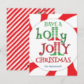 Elf Benen Kerst Kerstmis Snoep Overload Feestdagenkaart (Voorkant / Achterkant)