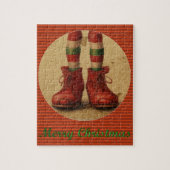 Elf benen kerst puzzel (Verticaal)