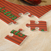 Elf benen kerst puzzel legpuzzel (Zijkant)