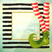 Elf Benen Vrolijke Kerstvakantie Raamsticker (Vel 3)