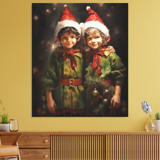 Elf Bestie Vrienden Canvas Afdruk (Insitu (Woonkamer))