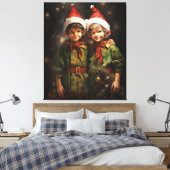Elf Bestie Vrienden Canvas Afdruk (Insitu (Slaapkamer))