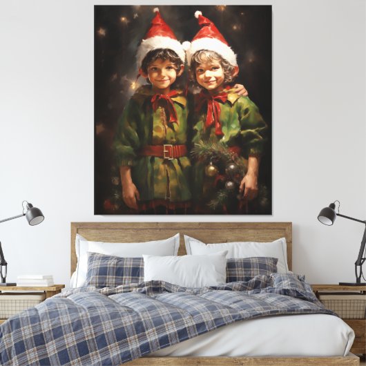 Elf Bestie Vrienden Canvas Afdruk (Insitu (Slaapkamer))