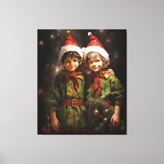 Elf Bestie Vrienden Canvas Afdruk (Voorkant)
