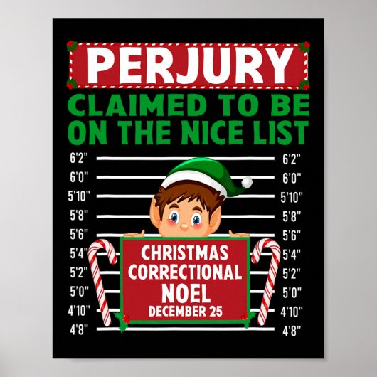 Elf beweerde op de Nice-lijst te staan North Pole Poster (Voorkant)