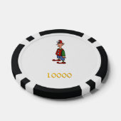 Elf Bij Aandacht zwart goud 10K gestreepte pokerch Poker Chips (Enkel)