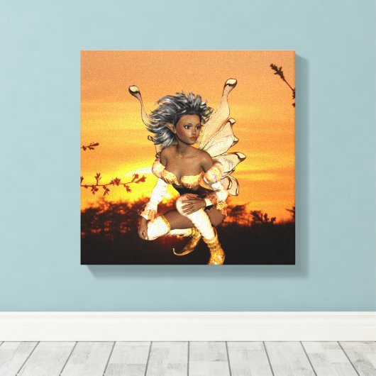 Elf bij Dusk Canvas Print (Insitu (Houten vloer))