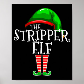 Elf bijpassend gezinskerstcadeau vuile set poster