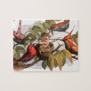 Elf Bird Cute Elves Tree Fairy Tale Legpuzzel