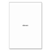 Elf bloemen, aangepaste nummer flashcards kaart (Voorkant)