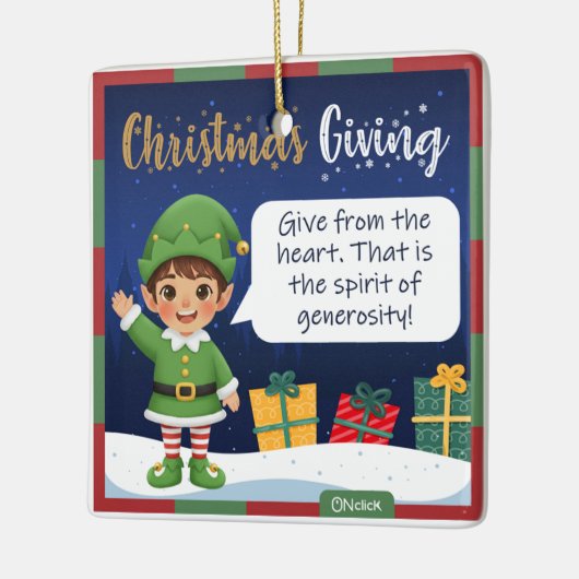 Elf Boy Christmas Ornament (Links)