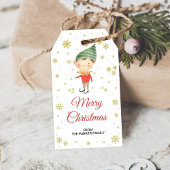 Elf cadeau labels, Christmas favourtags Cadeaulabel