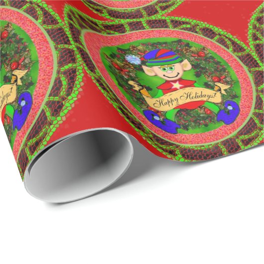 Elf Cadeaupapier (Rol Hoek)