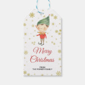 Elf Cadeautags | Kerstfeest Verlotingslabel Cadeaulabel (Voorkant)