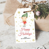 Elf Cadeautags | Kerstfeest Verlotingslabel Cadeaulabel