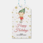 Elf Cadeautags | Kerstfeest Verlotingslabel Cadeaulabel (Voorkant)
