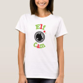 Elf Cam North Pole Kerstmis Fun Cute T-shirt (Voorkant)