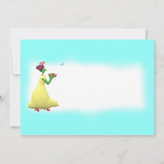 Elf Catching UFO Bedankkaart (Voorkant)