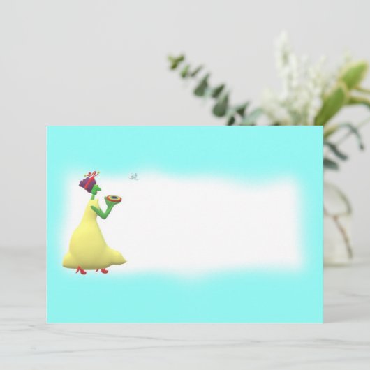 Elf Catching UFO Bedankkaart (Staand voorkant)