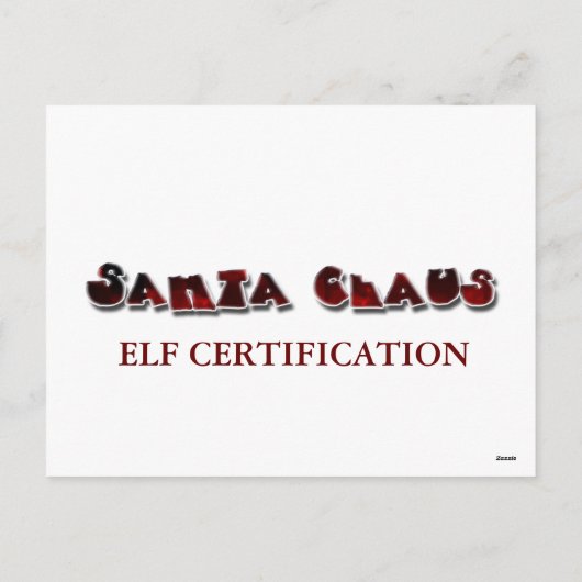 Elf-certificering Feestdagenkaart (Achterkant)