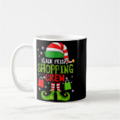 Elf Christmas Black Shopng Funny Friday Shopng Cre Koffiemok (Links)