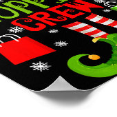 Elf Christmas Black Shopng Funny Friday Shopng Cre Poster (Hoek)