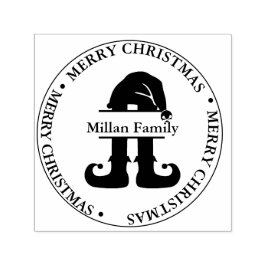 Elf Christmas Boy thema Zelfinktende Stempel