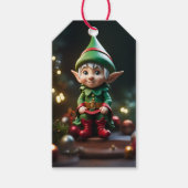 Elf Christmas Holiday Gift Label Cadeaulabel (Voorkant)