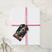 Elf Christmas Holiday Gift Label Cadeaulabel (Met Touw)