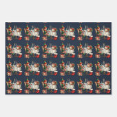 Elf Christmas Tea Party Kinder Inpakpapier Vel (Voorkant 3)