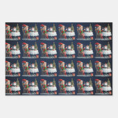 Elf Christmas Tea Party Kinder Inpakpapier Vel (Voorkant 2)