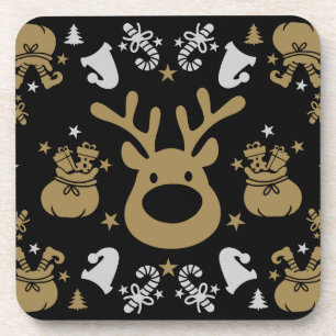 Elf Christmas Wrapping Bier Onderzetter