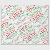 Elf Christmas Wrapping Paper Christmas Cheer Cadeaupapier (Vlak)