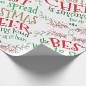 Elf Christmas Wrapping Paper Christmas Cheer Cadeaupapier (Hoek)