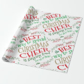 Elf Christmas Wrapping Paper Christmas Cheer Cadeaupapier (Uitgerold)