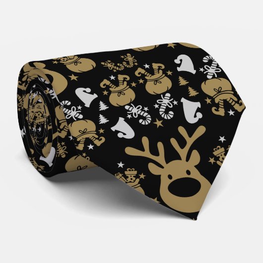 Elf Christmas Wrapping Stropdas (Opgerold)