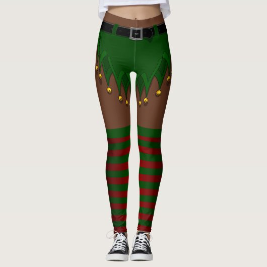 Elf Costume Leggings Afrikaanse kerstfeestjes (Voorkant)