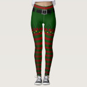 Elf Costume Leggings Kerstmis Elf Pants (Voorkant)