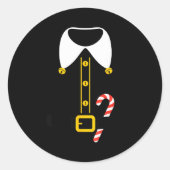 Elf Costume  Ronde Sticker (Voorkant)