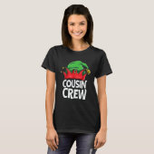Elf Cousin Crew Christmas Squad Family Matching Pa T-shirt (Voorkant volledig)