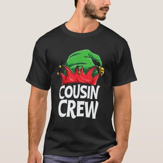Elf Cousin Crew Christmas Squad Family Matching Pa T-shirt (Voorkant)