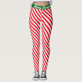 Elf Crew-Snoep voor kerstkerstkerstkerstkerstkerst Leggings (Voorkant)