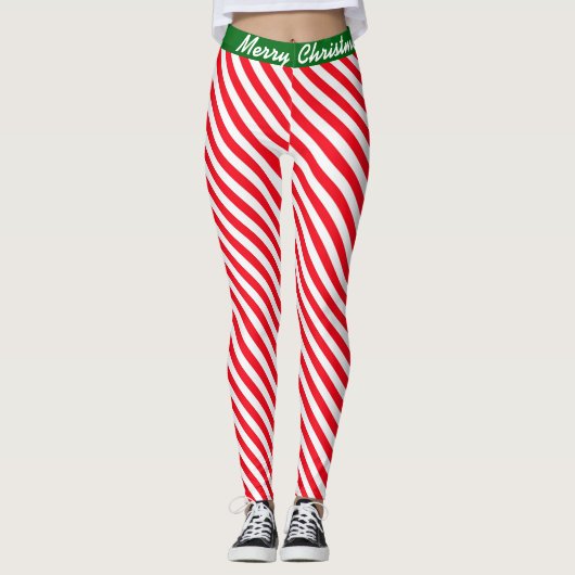 Elf Crew-Snoep voor kerstkerstkerstkerstkerstkerst Leggings (Voorkant)