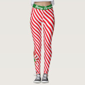 Elf Crew-Snoep voor kerstkerstkerstkerstkerstkerst Leggings (Voorkant)