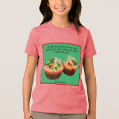 Elf Cupcakes Tri-Blend Shirt (Voorkant)
