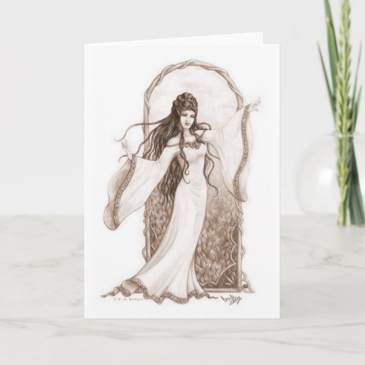 Elf Dancing Feestdagen Kaart (Voorkant)